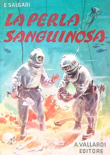 La perla sanguinosa - Emilio Salgari - copertina