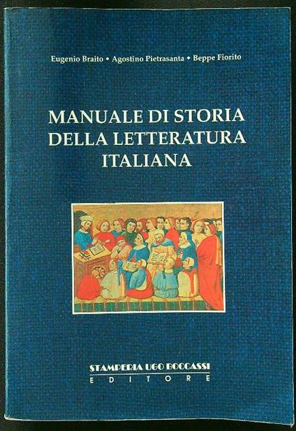 Manuale di storia della letteratura italiana - copertina