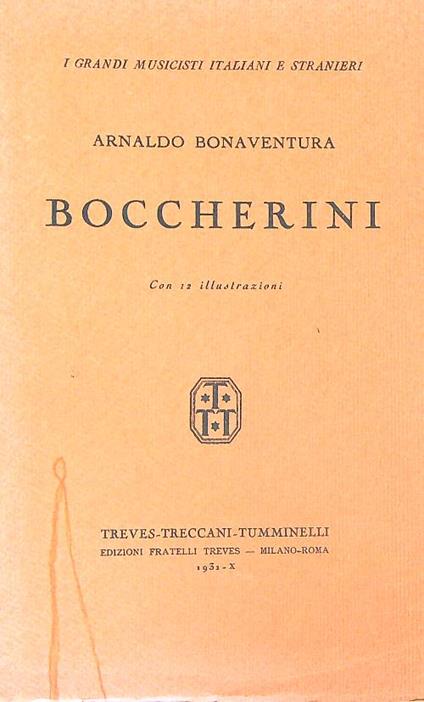 Boccherini - Arnaldo Bonaventura - copertina