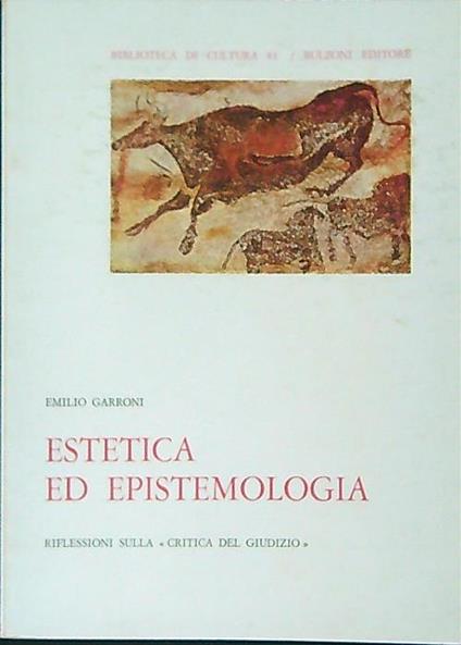 Estetica ed epistemologia - Emilio Garroni - copertina