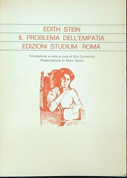 Il problema dell'empatia - Edith Stein - copertina