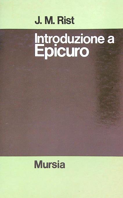 Introduzione a Epicuro - copertina