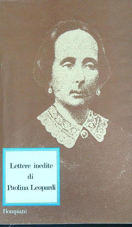 Lettere inedite di Paolina Leopardi - copertina