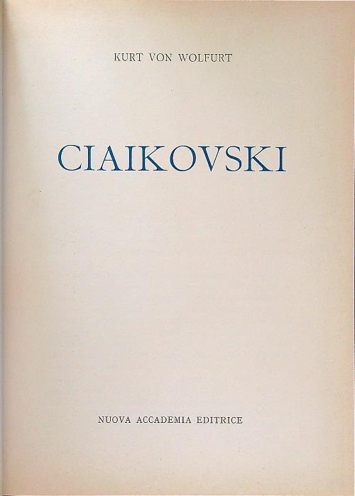 Ciaikovski - copertina