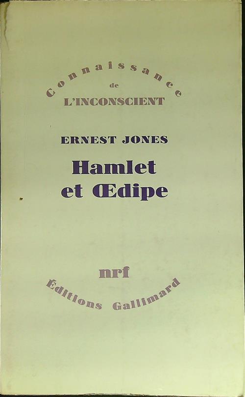 Hamlet et OEdipe - Ernest Jones - copertina