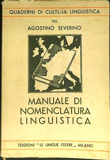 Manuale di nomenclatura linguistica - copertina