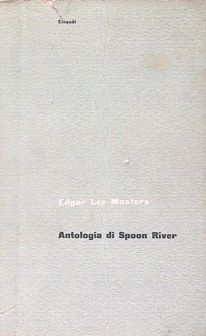 Antologia di Spoon River - Edgar Lee Masters - copertina