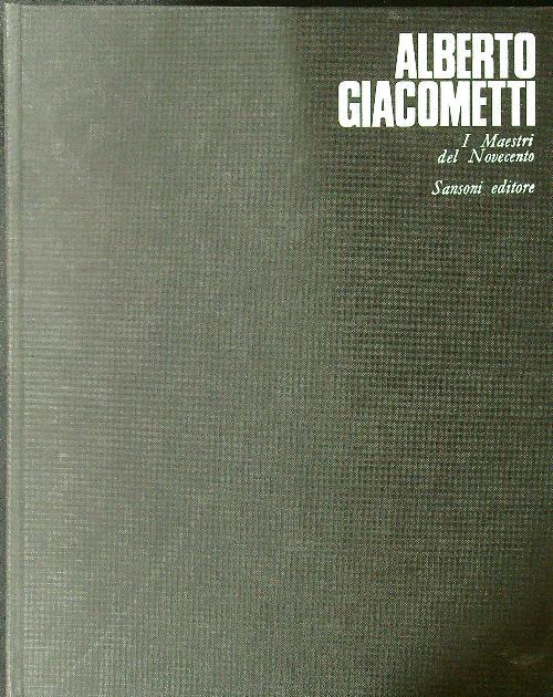 Alberto Giacometti - Arturo Bovi - copertina