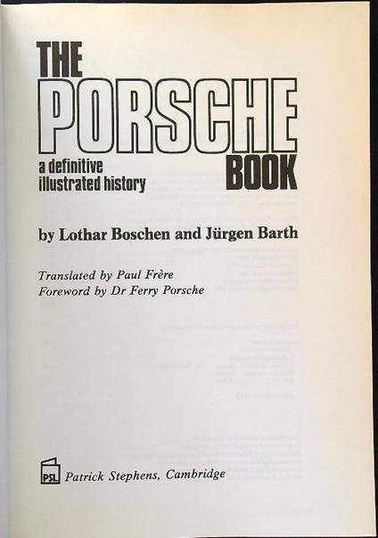 The Porsche book - copertina