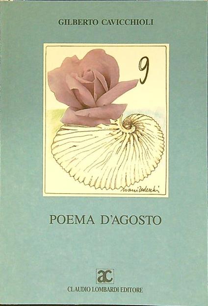 Poema d'agosto - Gilberto Cavicchioli - copertina