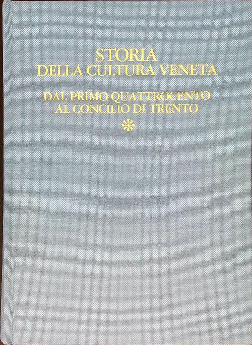 Storia della cultura veneta 3/1 - copertina