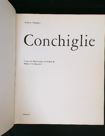 Conchiglie - Andreas Feininger - copertina