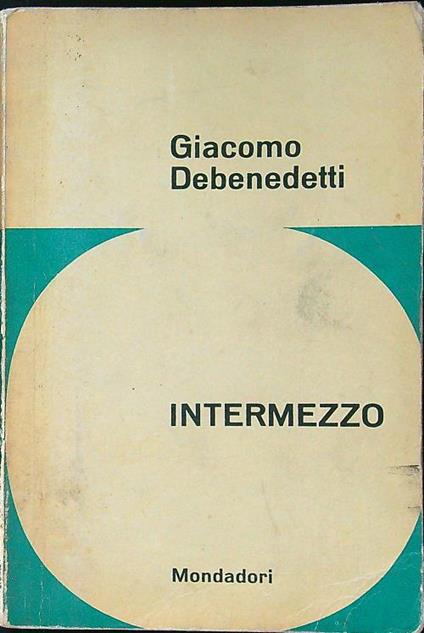 Intermezzo - Giacomo Debenedetti - copertina