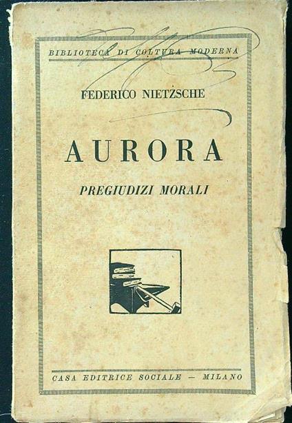 Aurora - Friedrich Nietzsche - copertina