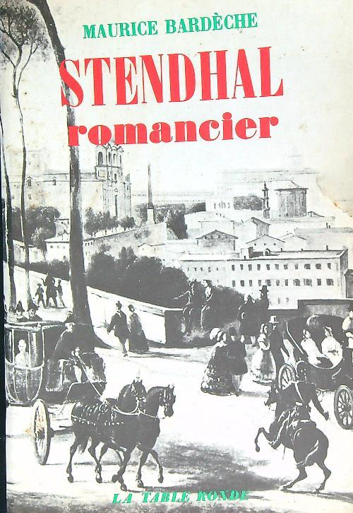Stendhal Romancier - Maurice Bardeche - copertina