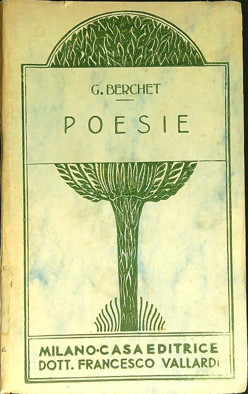 Poesie - Giovanni Berchet - copertina