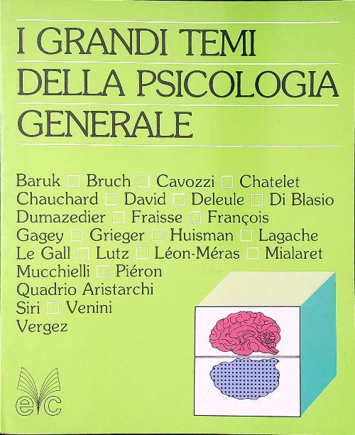 I grandi temi della psicologia generale - copertina