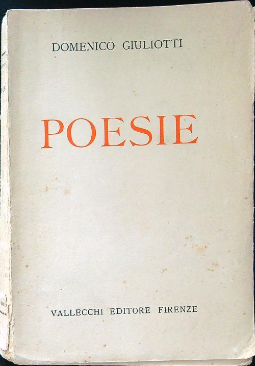 Poesie - Domenico Giuliotti - copertina