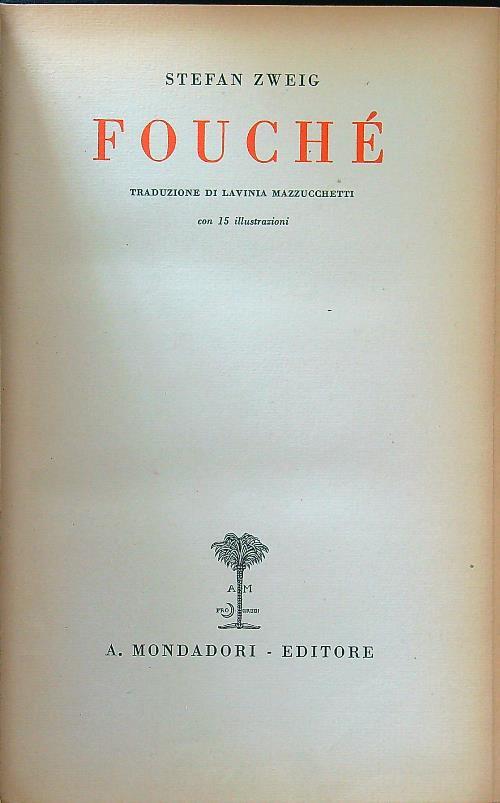 Fouchè - Stefan Zweig - copertina
