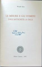 Le misure e gli uomini