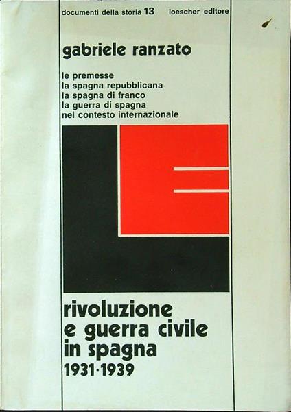 Rivoluzione e guerra civile in Spagna - Gabriele Ranzato - copertina