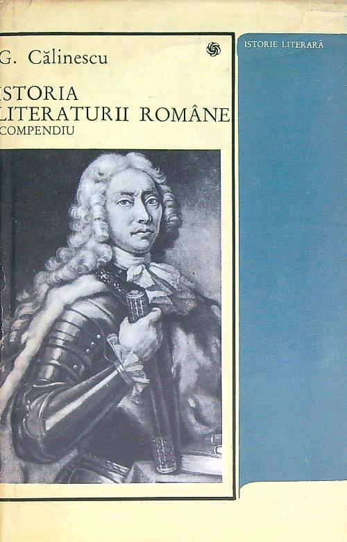 Istoria literaturii romane. Compendiu - copertina