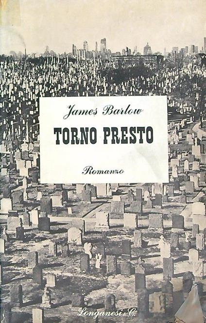 Torno presto - James Barlow - copertina