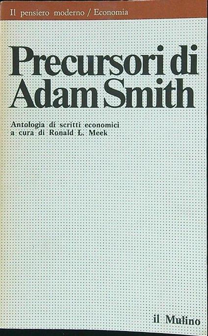 Precursori di Adam Smith - copertina