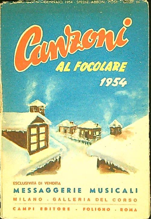 Canzoni al focolare 1954 - copertina