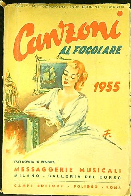 Canzoni al focolare 1955 - copertina