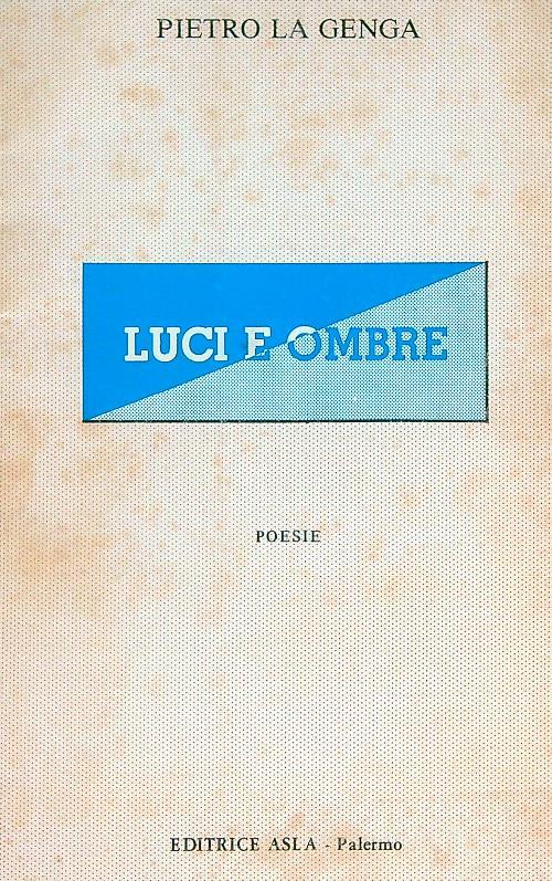 Luci e ombre - copertina