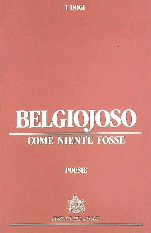 Come niente fosse - copertina