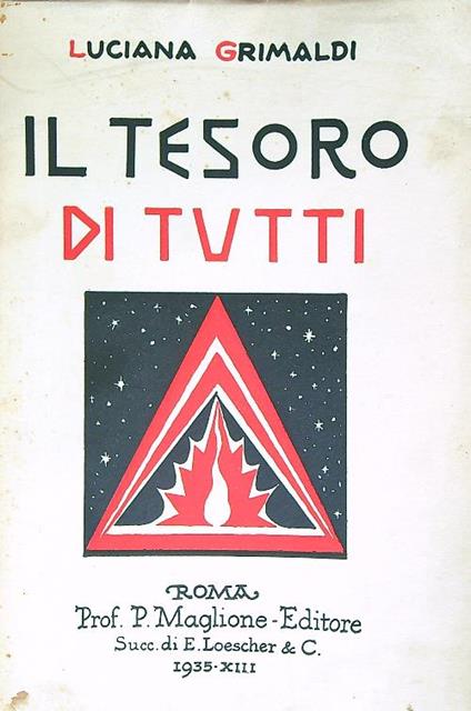 Il tesoro di tutti - Luciana Grimaldi - copertina