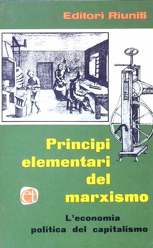 Principi elementari del marxismo III L'economia politica del capitalismo - copertina