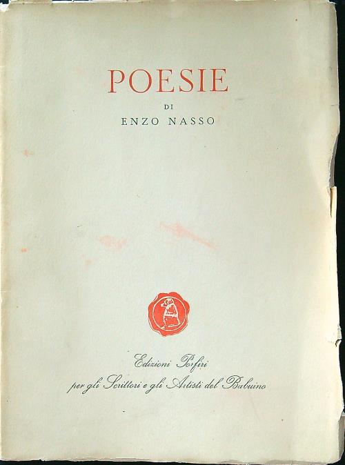 Poesie - Enzo Nasso - copertina