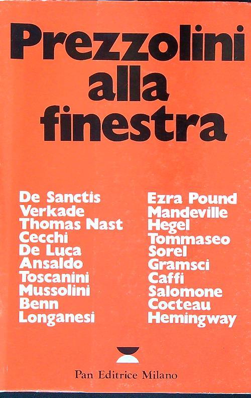 Prezzolini alla finestra - copertina