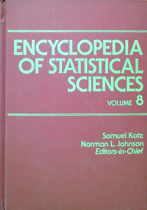 Encyclopedia of Statistical Sciences. Volume 8 - copertina