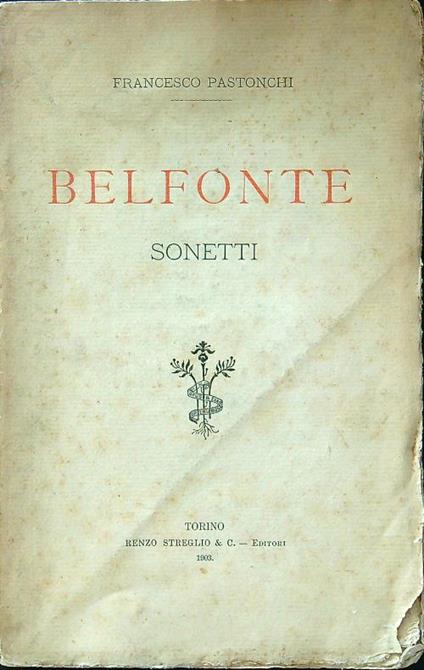 Belfonte. Sonetti - copertina