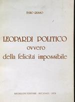 Leopardi politico, ovvero della felicità impossibile