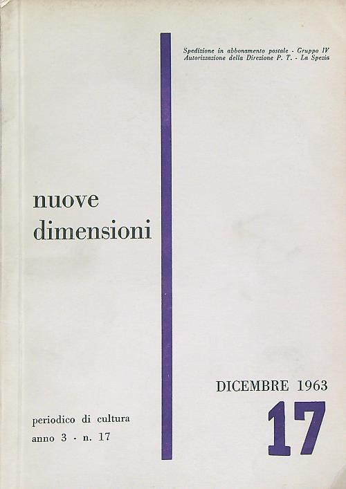 Nuove dimensioni 17/dicembre 1963 - copertina