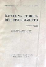 Rassegna storica del Risorgimento fasc XI-XII Novembre-dicembre 1940