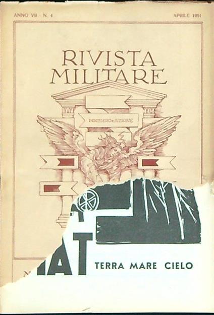 Rivista militare 4/aprile 1951 - copertina