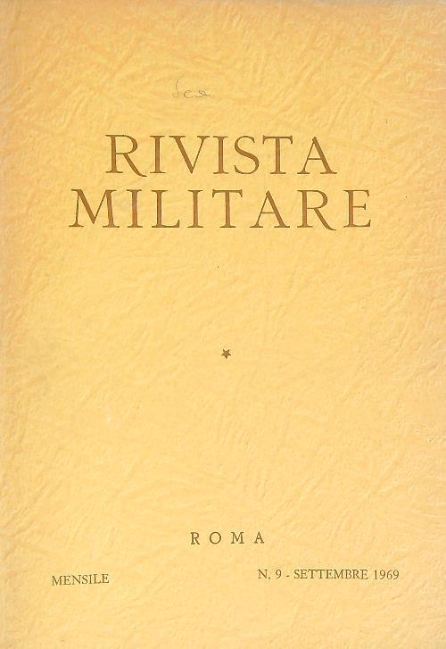 Rivista militare 9/settembre 1969 - copertina