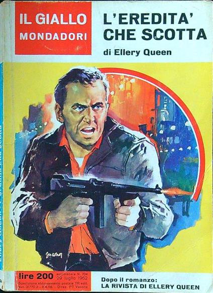 L' eredità che scotta - Ellery Queen - copertina