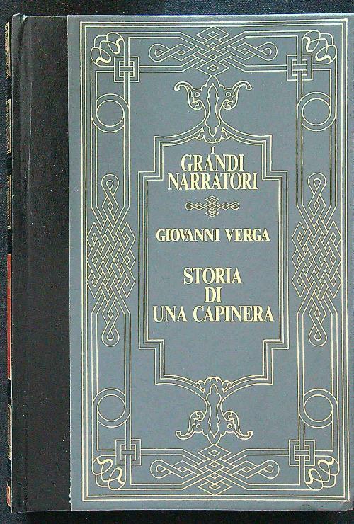 Storia di una capinera - Giovanni Verga - copertina