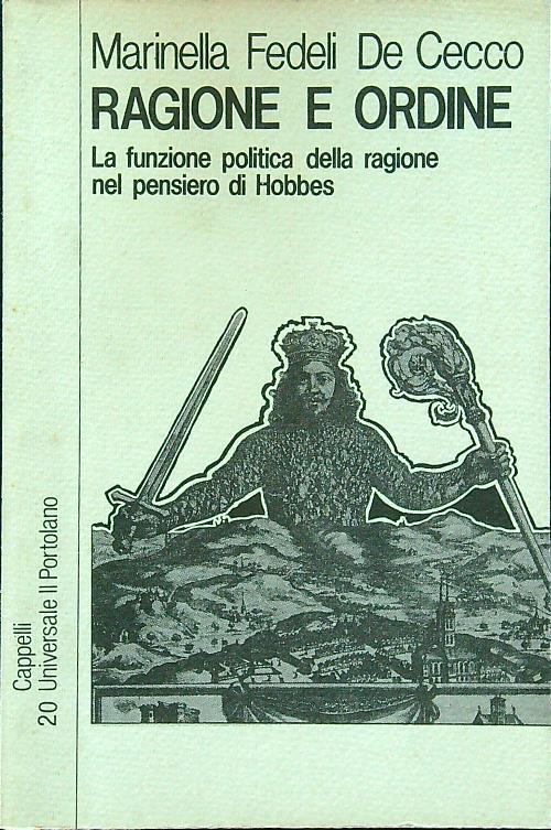 Ragione e ordine - Marinella Fedeli De Cecco - copertina