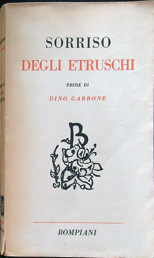 Sorriso degli Etruschi - Dino Garrone - copertina