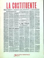 La Costituente. Problemi - Idee - Discussioni (1945-1946)