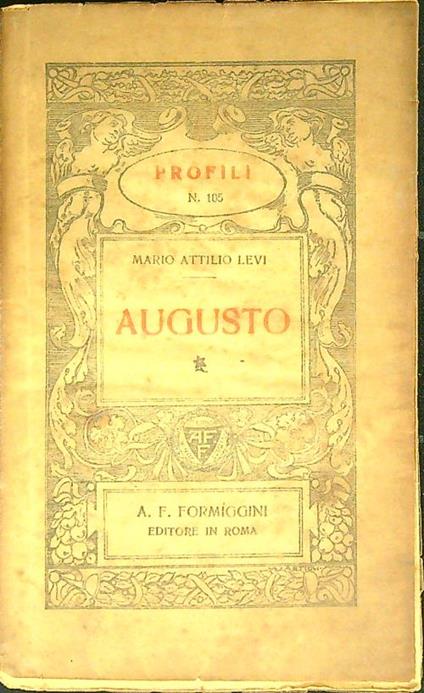 Augusto - Mario Attilio Levi - copertina