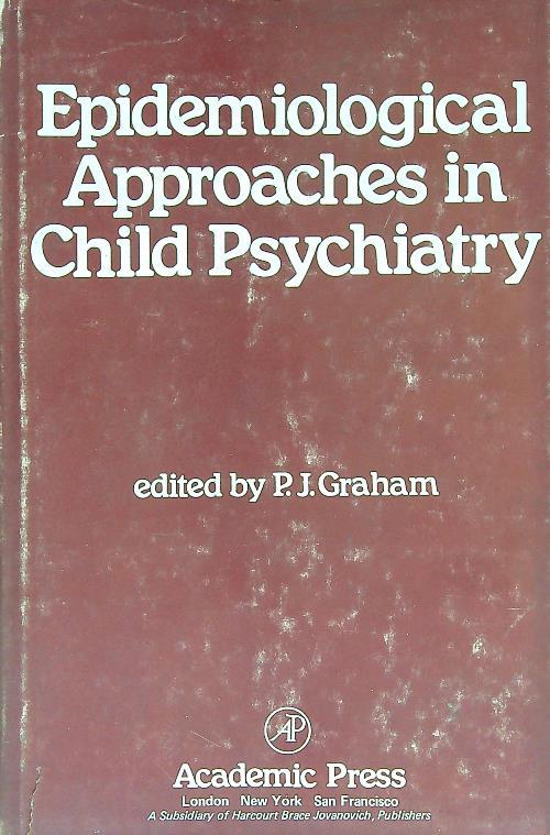 Epidemiological approaches in child psychiatry - copertina